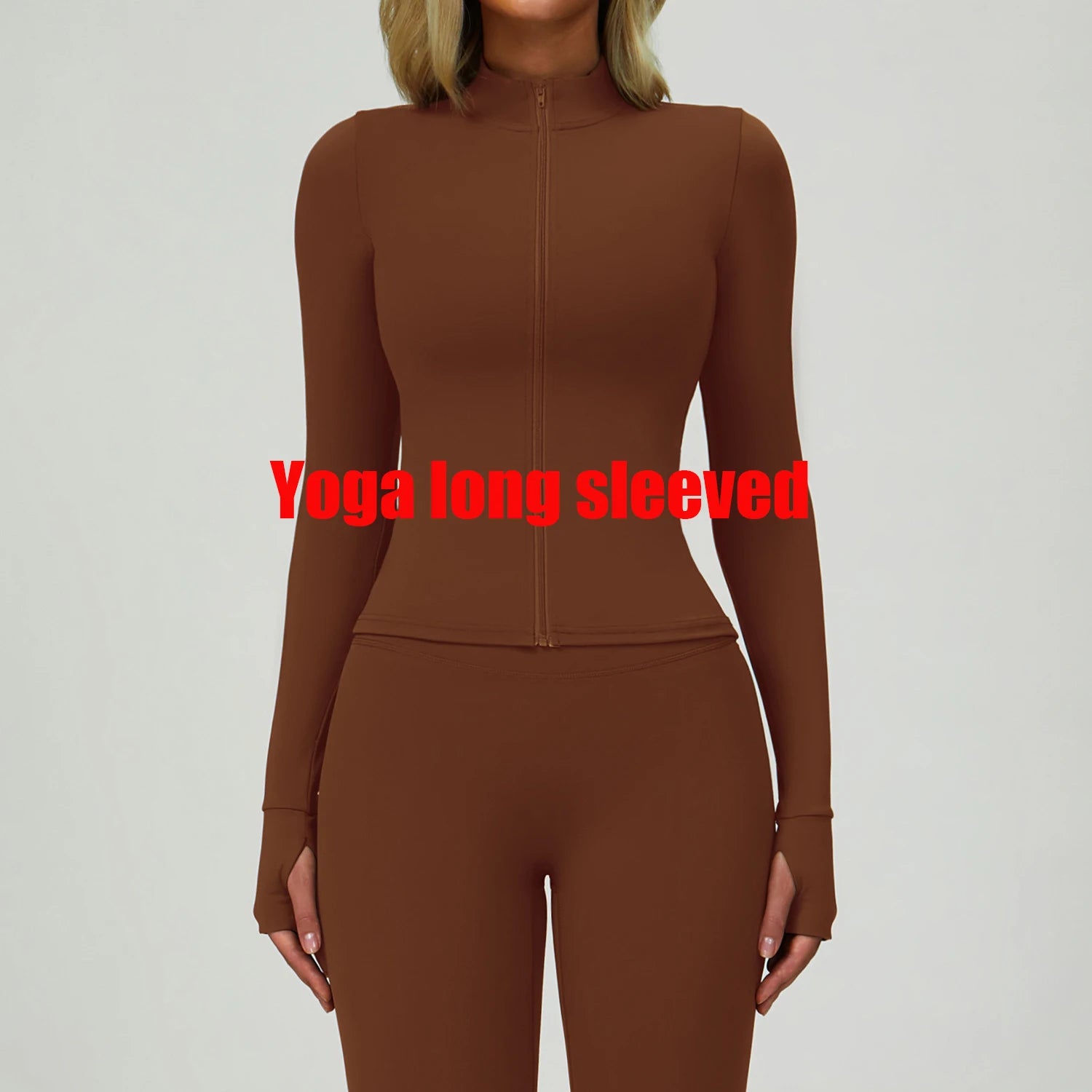 Zipper Yoga Shirts For Women Jacket Long Sleeve Fitness Running Gym Clothes Workout Dry Fit Breathable High Elastic Sports Top