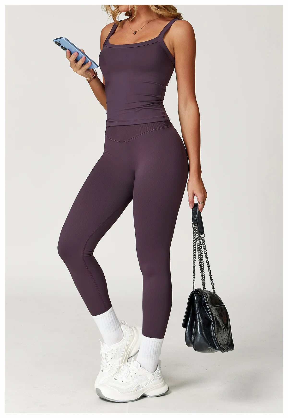 Seamless Yoga Leggings Women Fitness Leggings Running Cycling Pants Cross Waist Head Sports Legging High Waist Workout Gym Tight