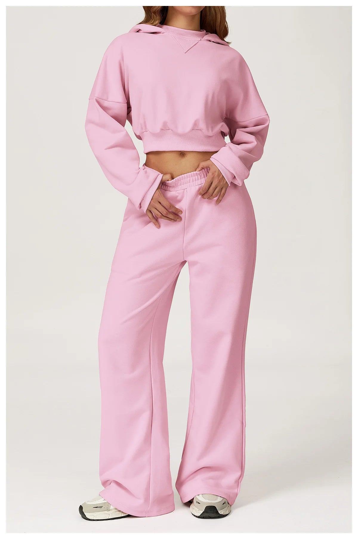 Winter New High Waisted Women's Yoga Pants Wide Leg Slimming Straight Leg Loose Pants Outdoor Casual Sports Running Pants