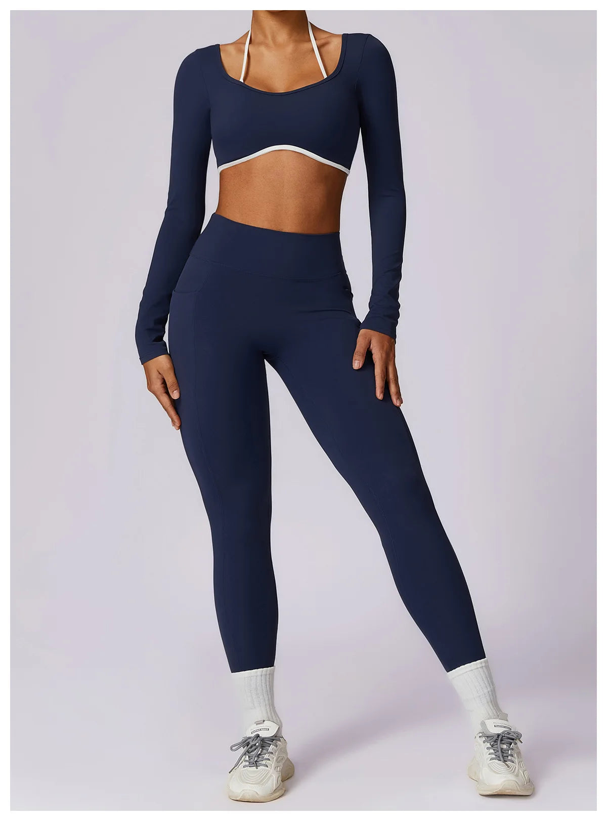 Hollowing Out Yoga Shirts For Women Long Sleeve Fitness Running Gym Clothes Workout Dry Fit Breathable High Elastic Sports Top
