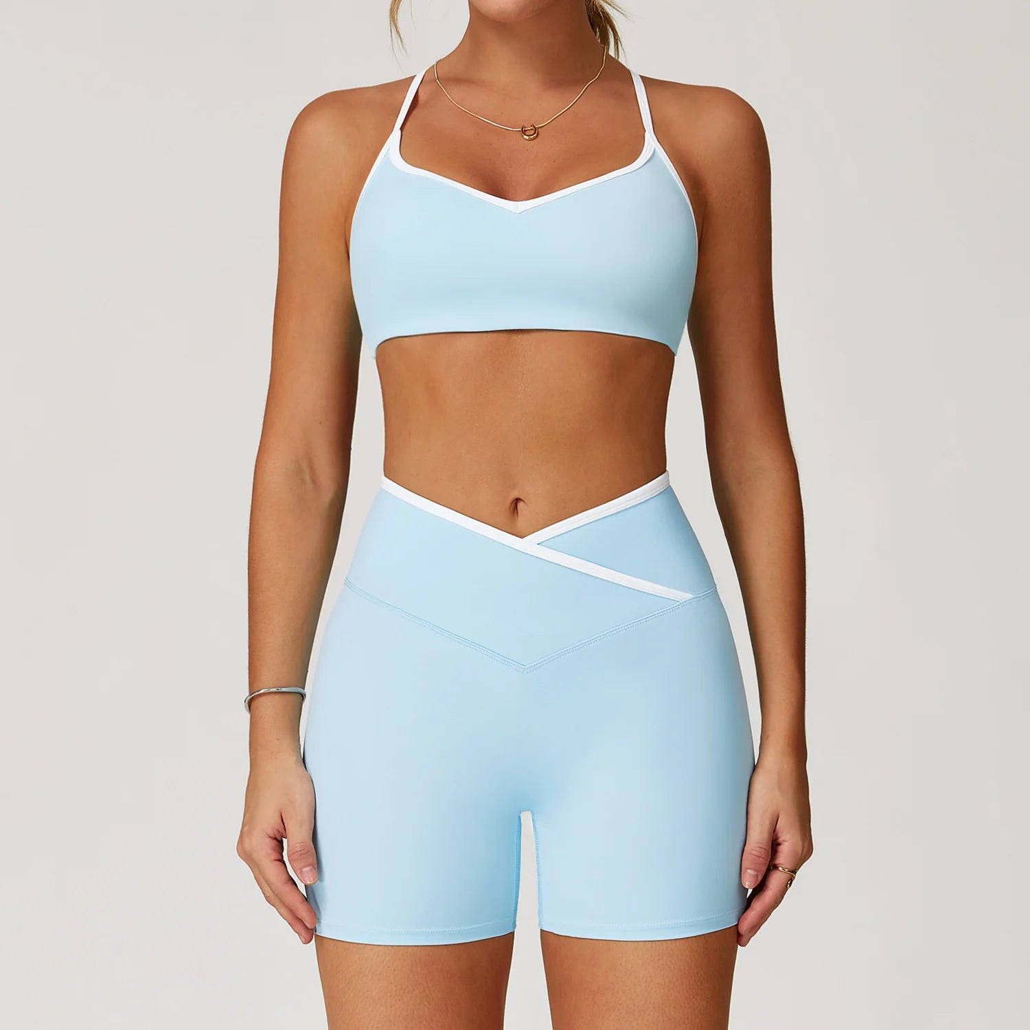 Women's Clothes Yoga Set 2 Pieces Workout Tracksuit Sportswear Gym Clothing High Waist Bell-bottoms Sexy Fitness Bta Sports Suit