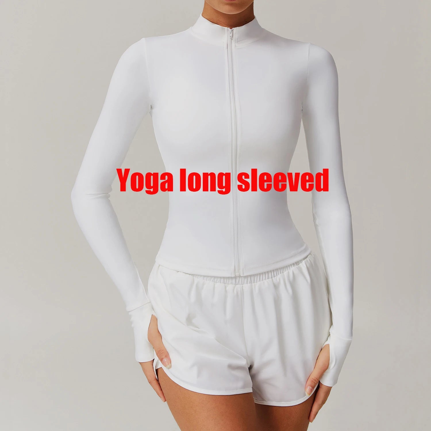 Zipper Yoga Shirts For Women Jacket Long Sleeve Fitness Running Gym Clothes Workout Dry Fit Breathable High Elastic Sports Top