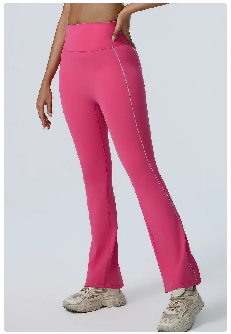 Yoga Leggings Women Yoga Pants Running Bell-bottoms Yoga Tights High Waist Fitness Pants Gym Leggings Sports Wide Leg Pant