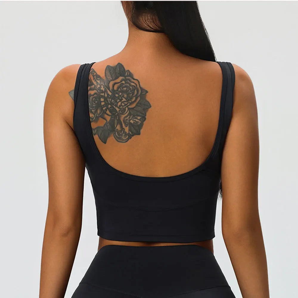 Women Backless Sports Bra Sexy Top Women Push Up Sport Bra Yoga Gym Crop Top Brassiere Fitness Top Sport Bra Breathable Bras