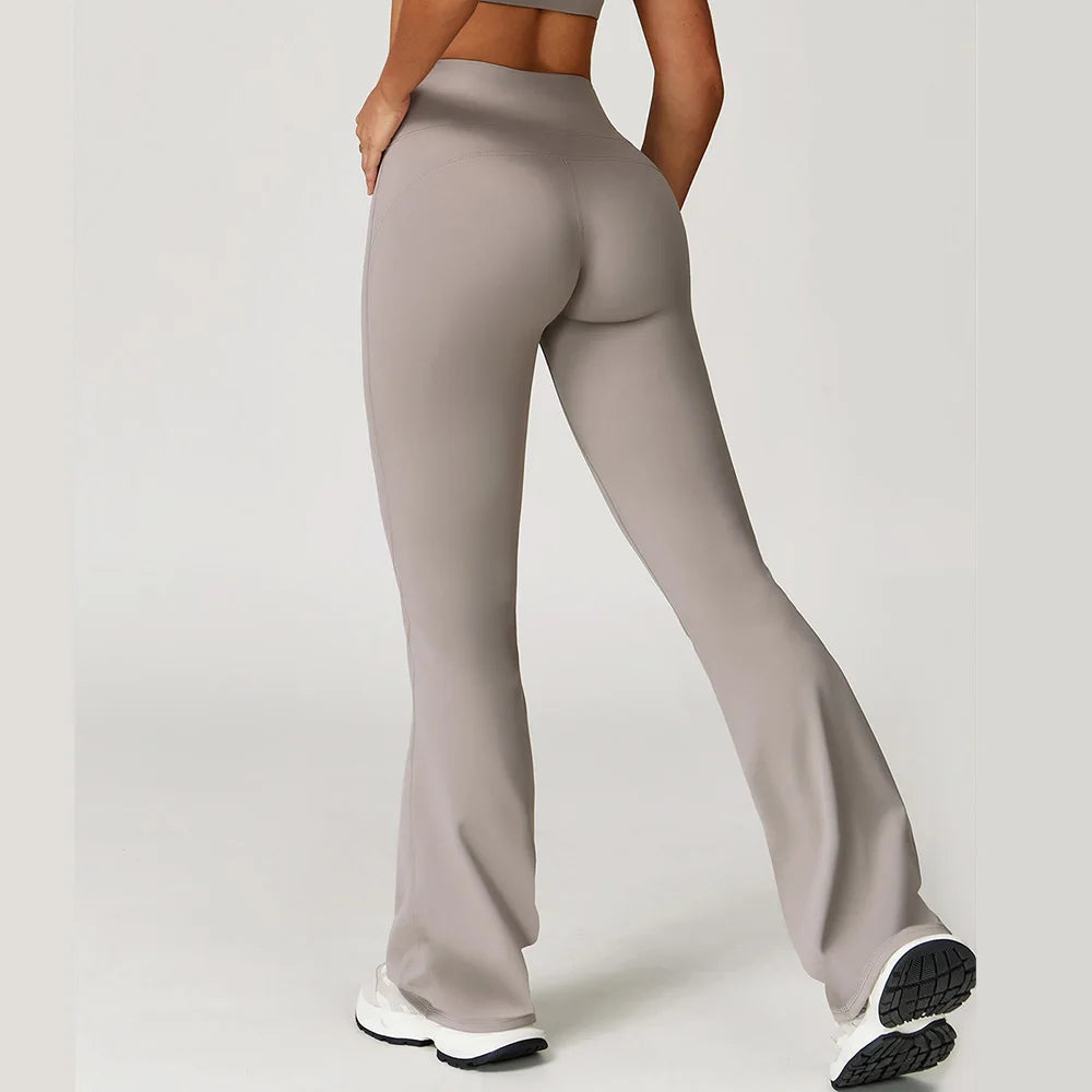Impact Leggings Women Yoga Bell Bottoms Sports Yoga Pants Gym Clothes Fitness Workout Wear Tights Wide Leg Pants Flared Leggings