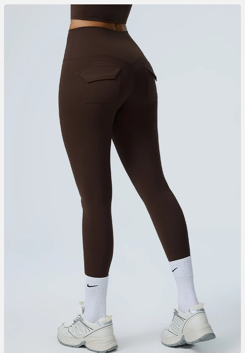 Yoga Leggings Women's High Waist Leggings Butt Lifting Breathable Sports Pants for Women Gym Leggings Pocket Push Up Tight