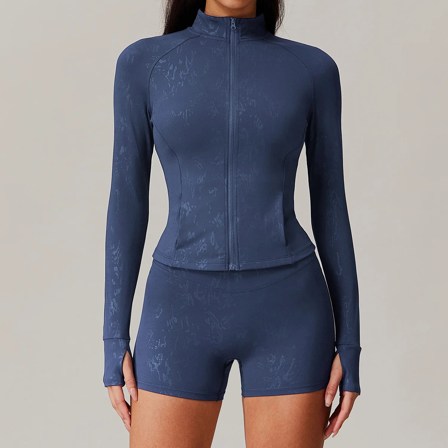 Zipper Jacket Women Yoga T-shirts Crop Tops Solid Sports Top Long Sleeve Running Shirts Sexy Quick Dry Fitness Gym Sport Wear