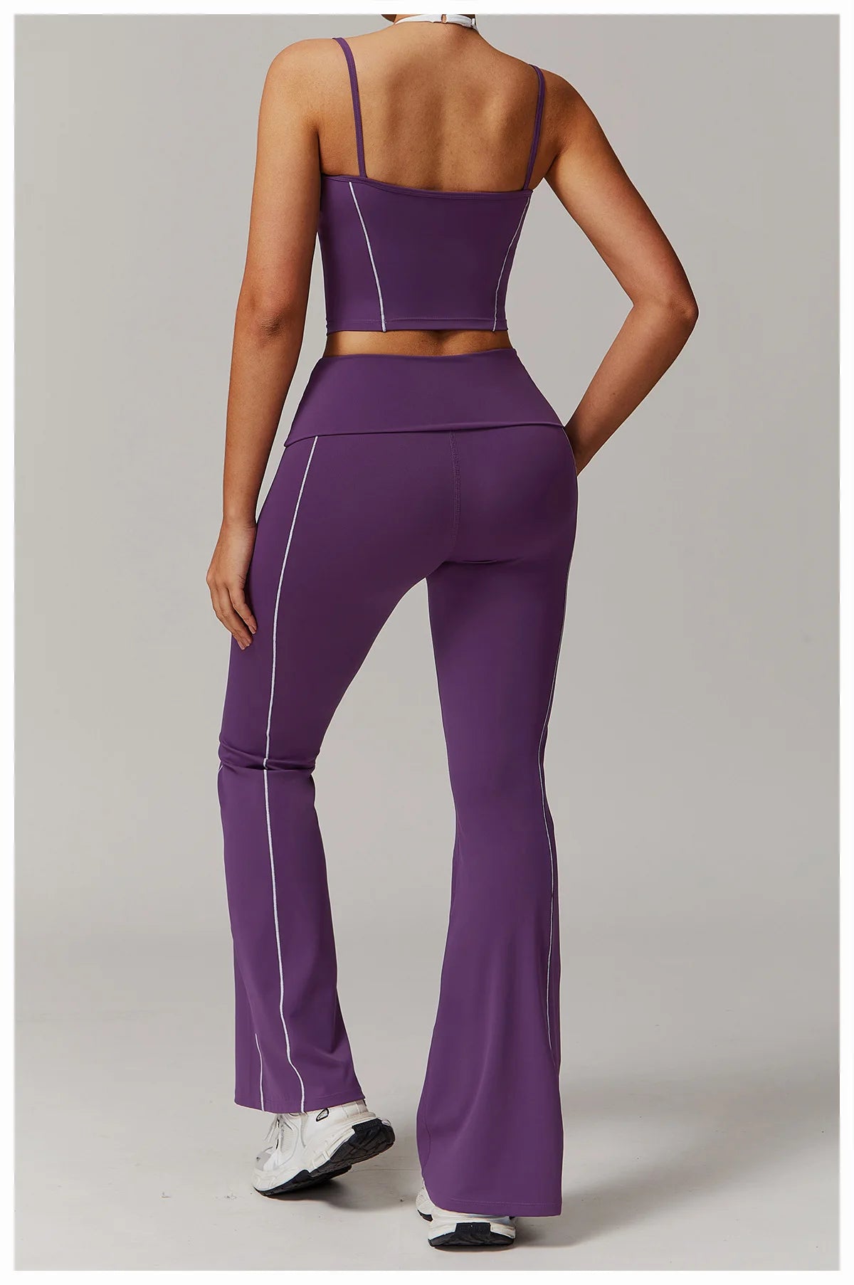 Fitness Bell-bottoms Women Sport Leggings High Waist Wide Leg Pants Yoga Leggings Gym Quick Dry Push Up Slim Pants Female Tights