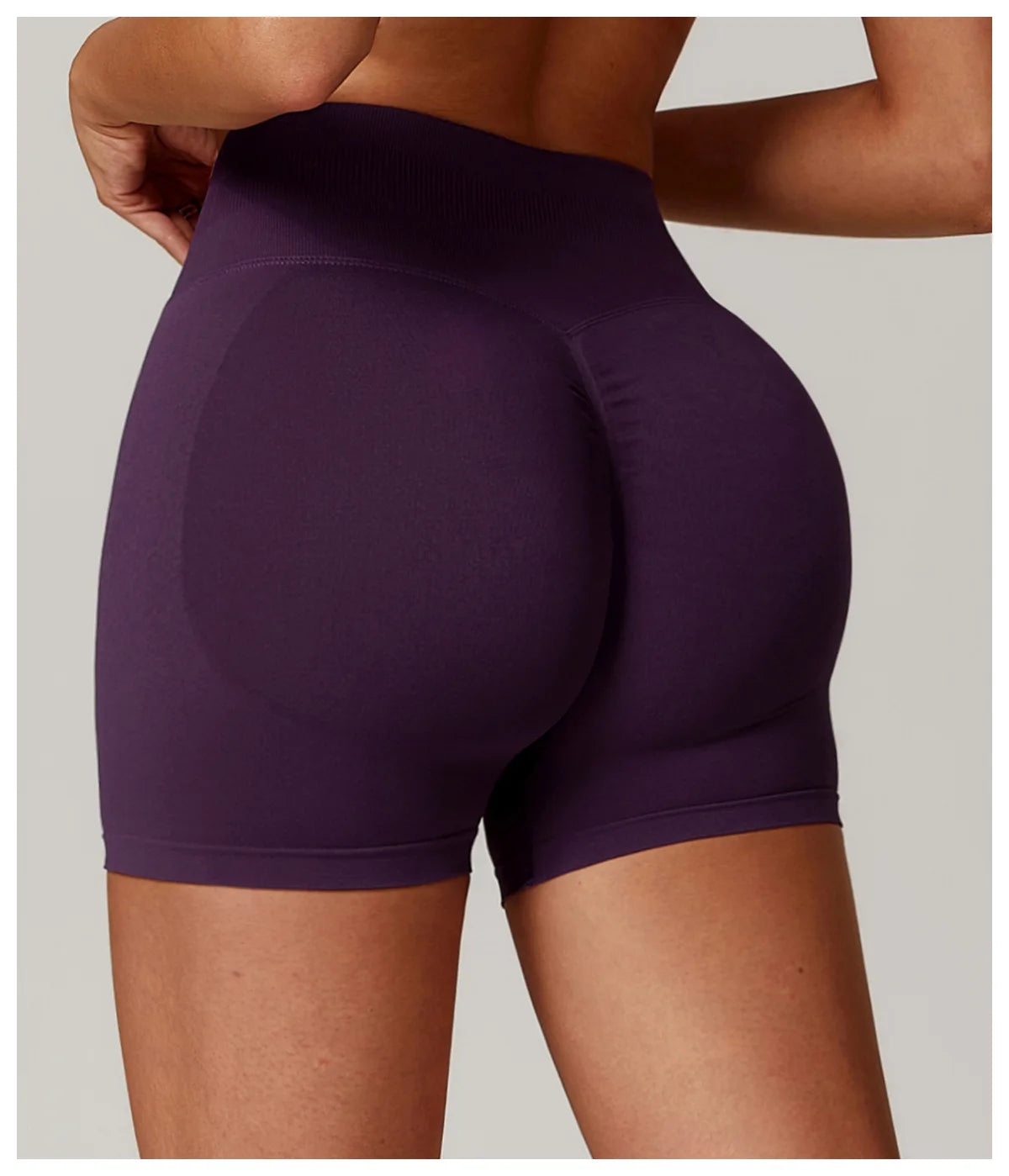 Ribbed Shorts for Women Yoga Shorts Push Up Booty Workout Gym Shorts Fitness High Waist Sports Short Seamless Women Clothing
