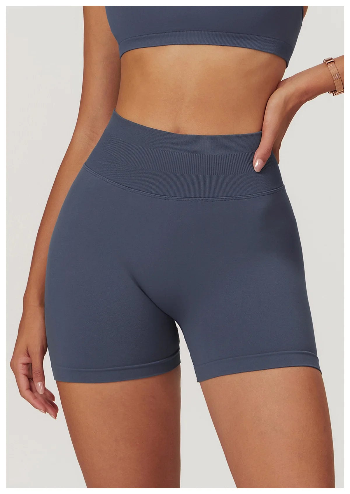 Ribbed Shorts for Women Yoga Shorts Push Up Booty Workout Gym Shorts Fitness High Waist Sports Short Seamless Women Clothing