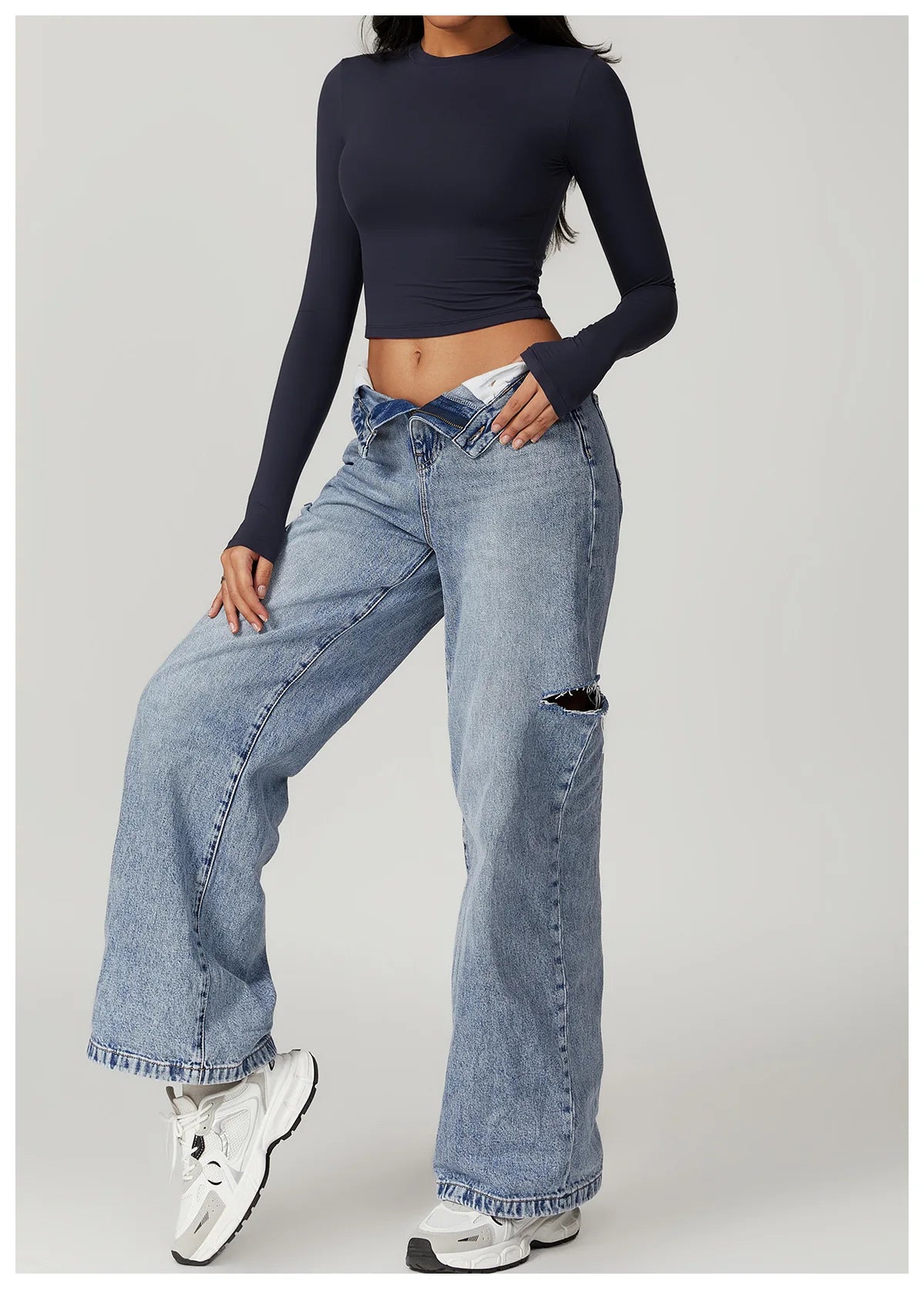 Women Yoga Shirts Crop Top Long Sleeves Shirts for Women Yoga  Long Sleeves Sports Fitness Top Push Up Gym Clothes Workout Tops