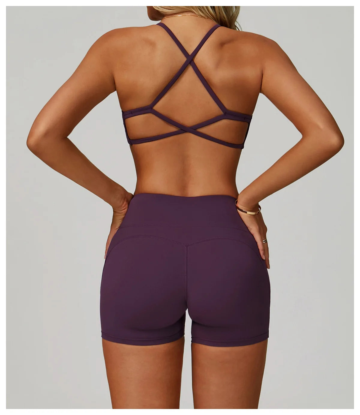 Cross Shoulder Straps Sports Bra Anti-Sweat Fitness Top Women Yoga Bra Shockproof Crop Top Push Up Sport Bra Gym Bra Workout Top