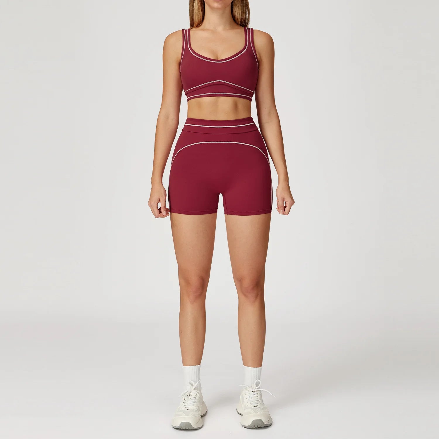 Women's Tracksuit Yoga Set 2PCS Sport Suit Gym Wear Workout Clothes Gym Outfits High Waist Legging Fitness Bra Set Sports Suits