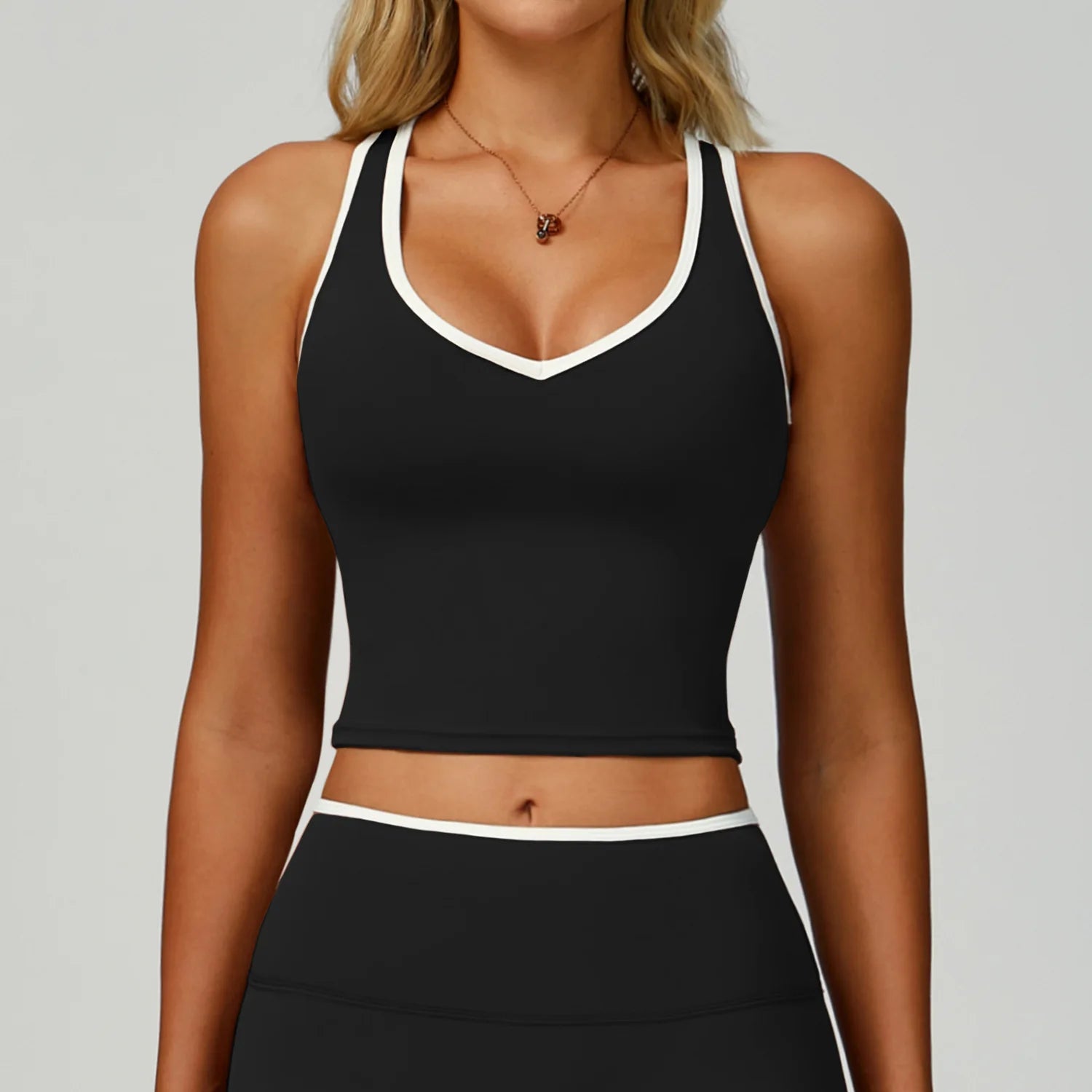 Running Sports Bra Women Underwear High Support Open Back Yoga Bra Breathable Fitness Pilates Tank Workout Top Removable Pads