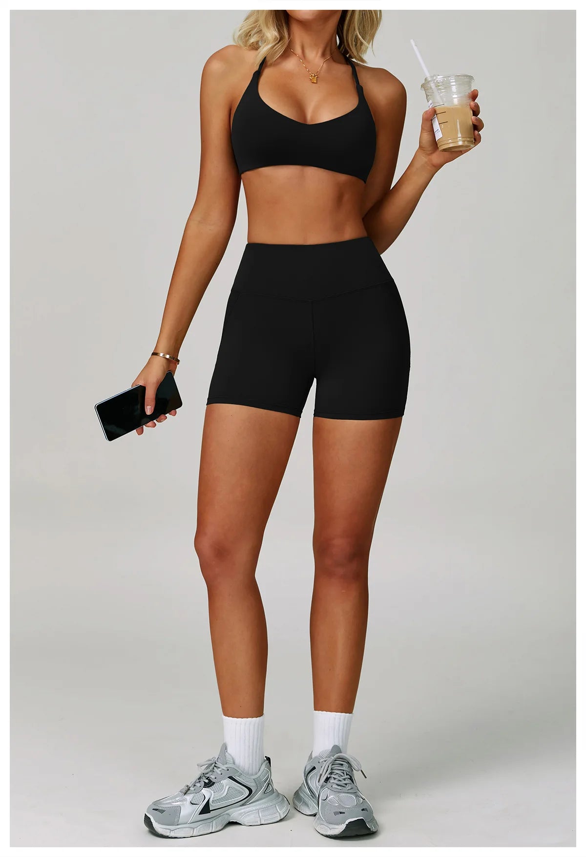 Impact Shorts Women Yoga Shorts High Waist Workout Lift Peach Butt Fitness Tight Gym Running Body Shaper Pants Casual Sportswear