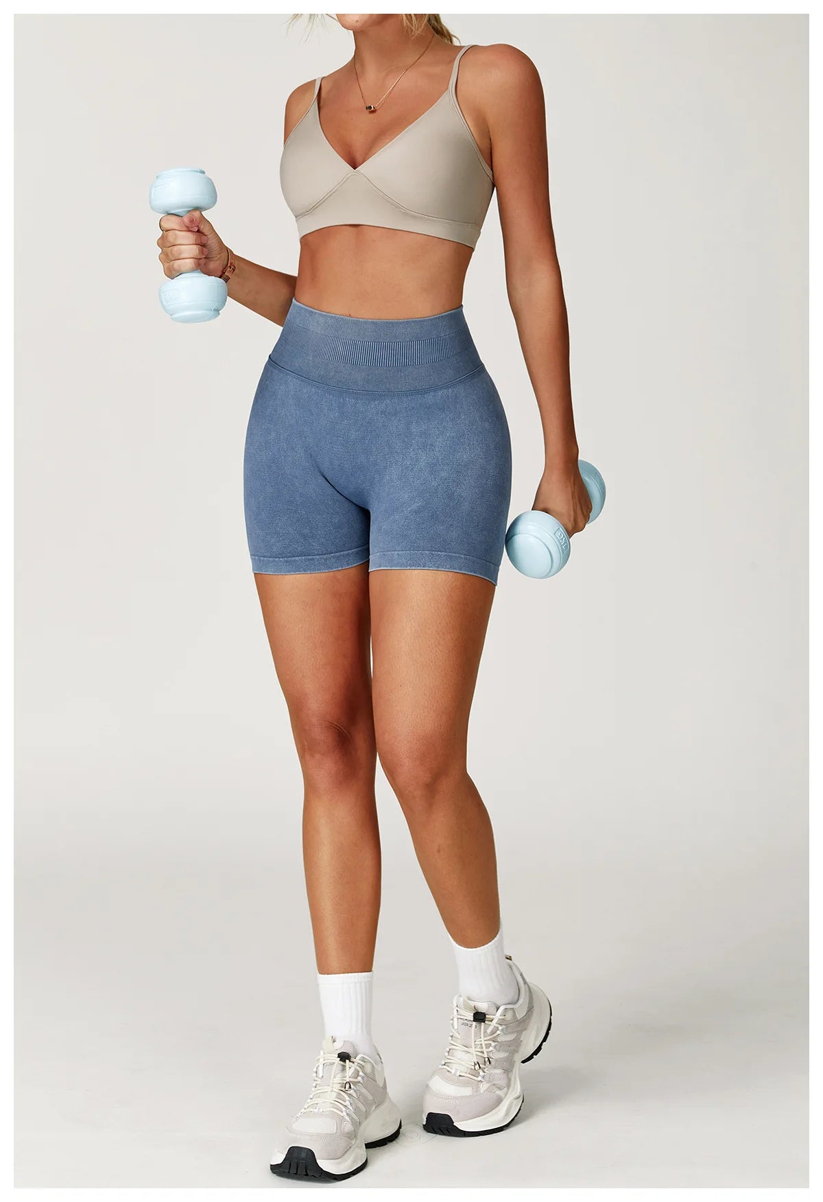 Sand Washed Yoga Shorts Women Yoga Shorts High Waist Workout Shorts Fitness Yoga Lift Butt Fitness Yoga Gym Running Short Pants