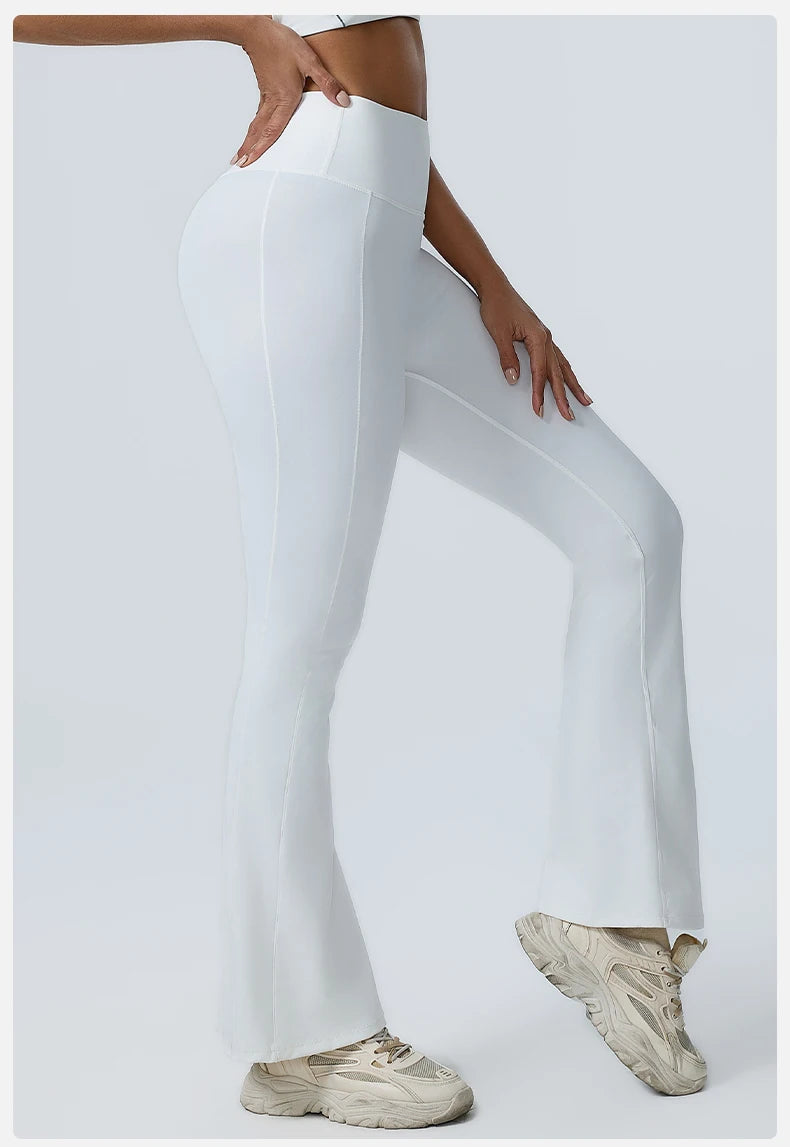 Yoga Leggings Women Yoga Pants Running Bell-bottoms Yoga Tights High Waist Fitness Pants Gym Leggings Sports Wide Leg Pant