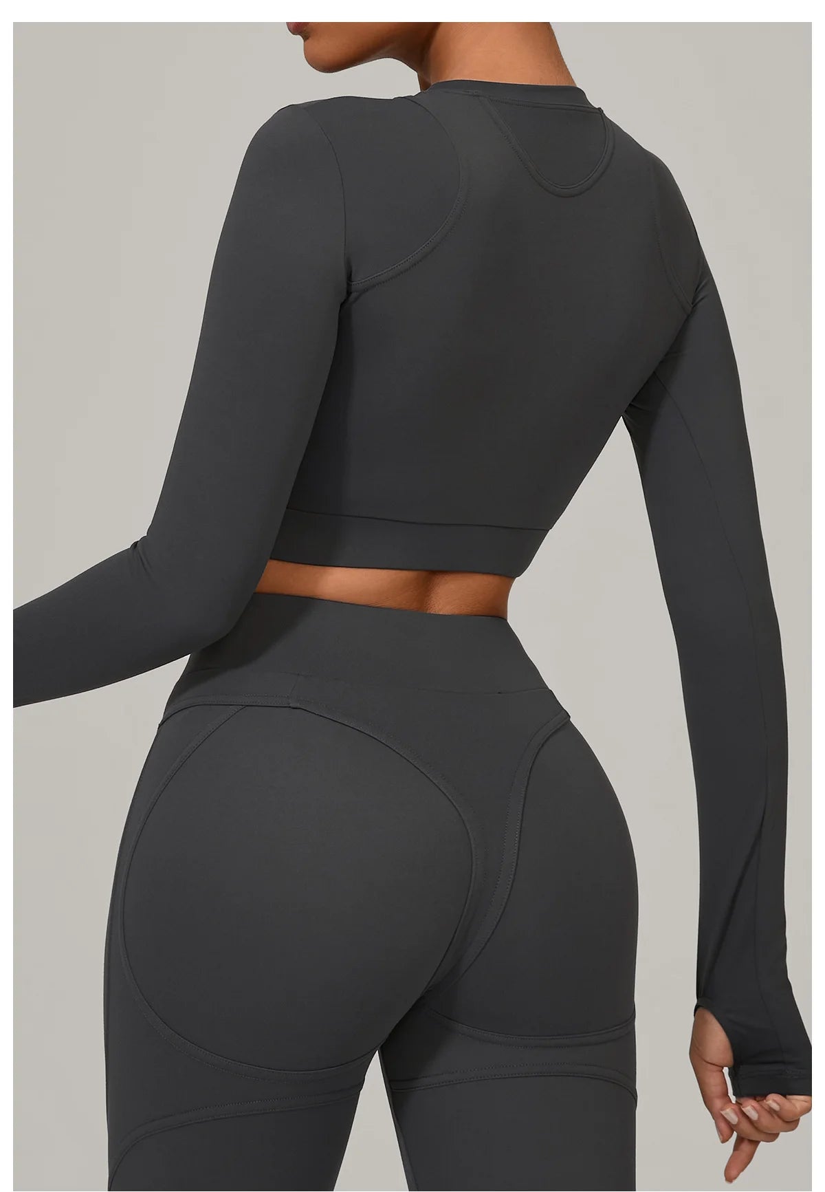 Women Yoga Shirts Crop Top Fitness Long Sleeves Push Up Shirts Women Yoga Sports Gym Clothes Running Quick-drying Workout Tops