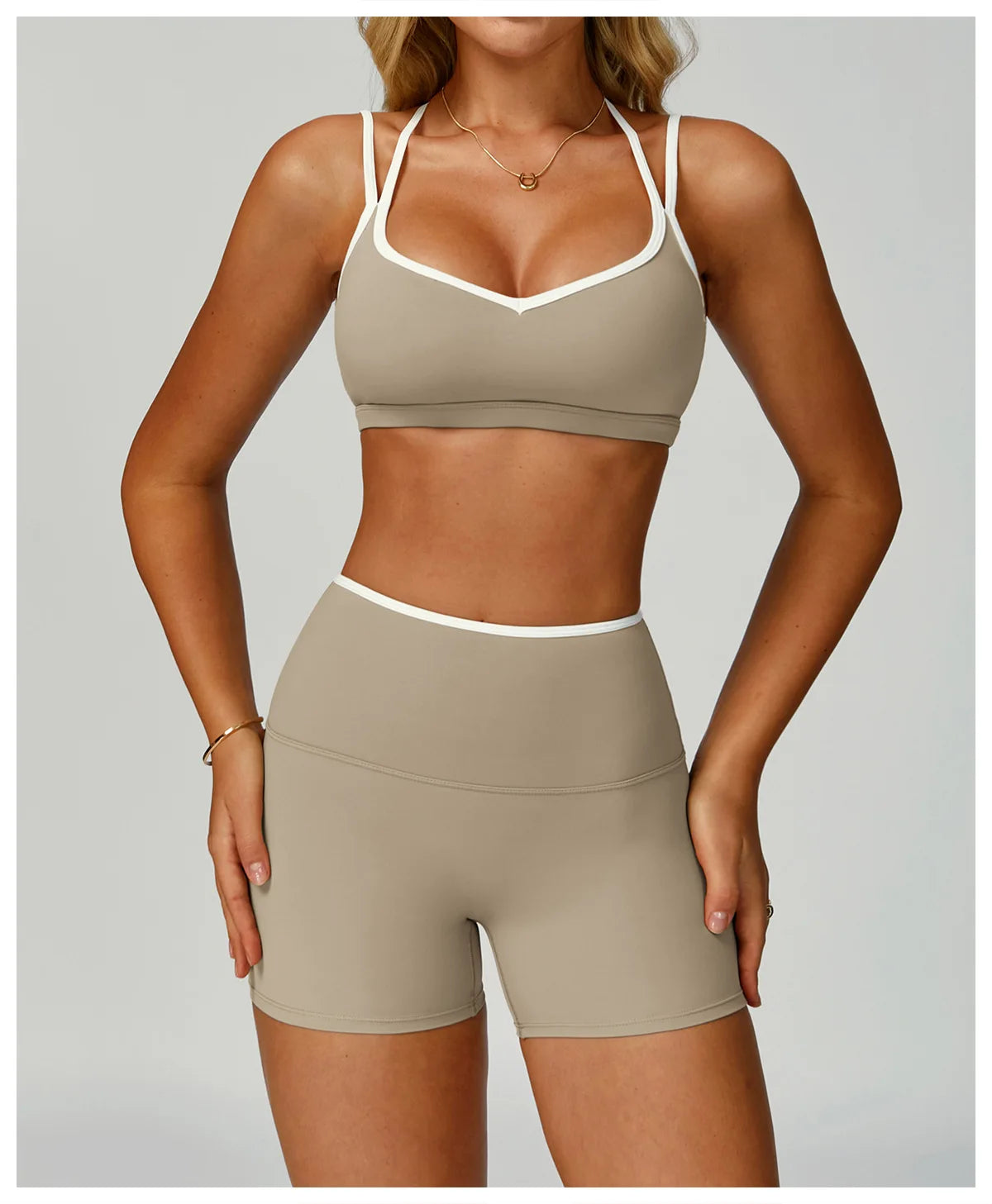Gym Tracksuit Yoga Set 2 Pieces Workout Outfits Fitness Sportswear High Waist Leggings Sports Bra Athletic Wear Women Clothes