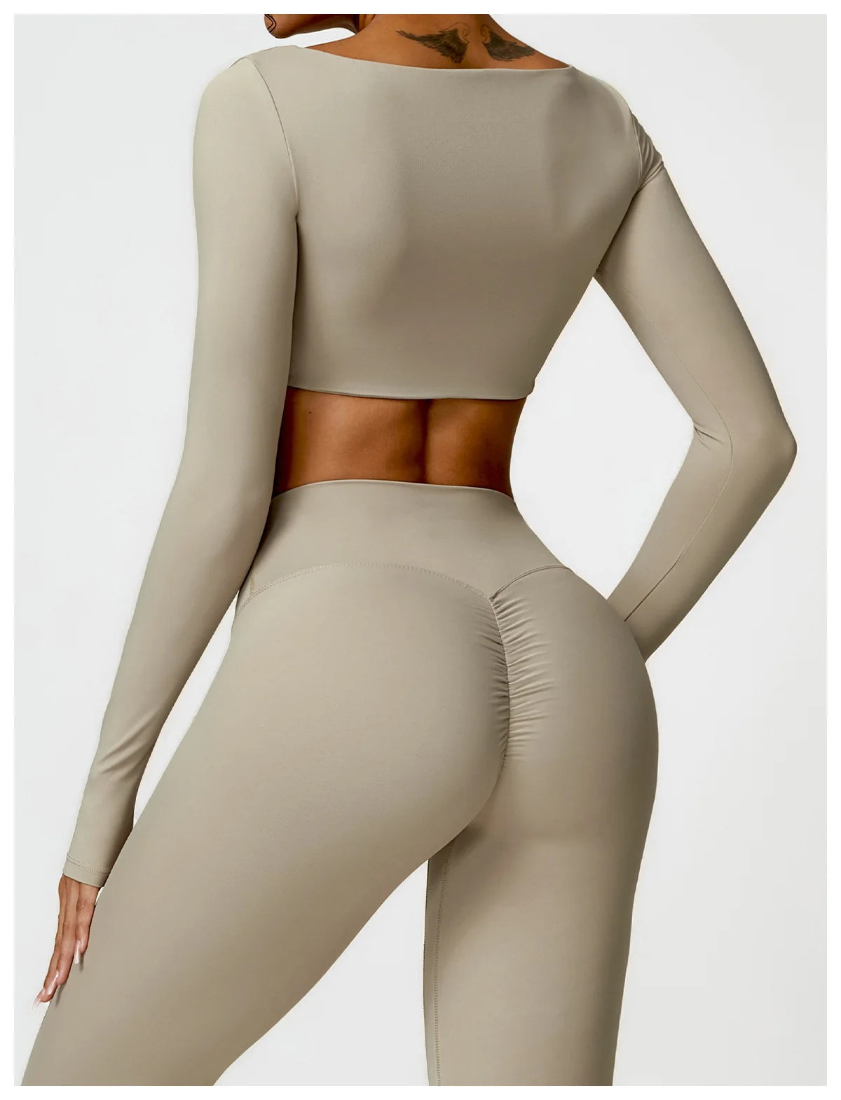 Winter Yoga Long sleeved Women's Outdoor Running Fitness Wear T-shirt Long sleeved Yoga Shirt Gym Push Up Workout Sports Top