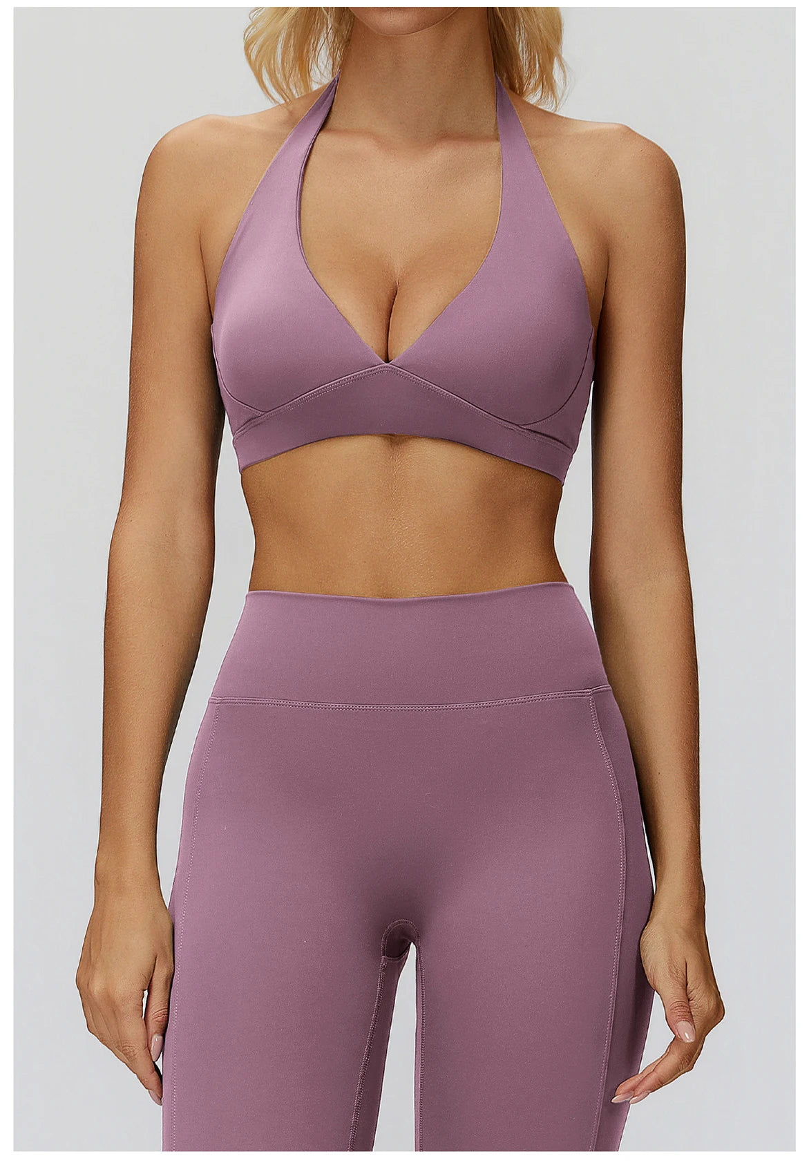 Women Impact Sports Bra Seamless Halter Top High Support Push-up Open Back Gym wear Fitness Push Up Yoga Bra Workout Underwear