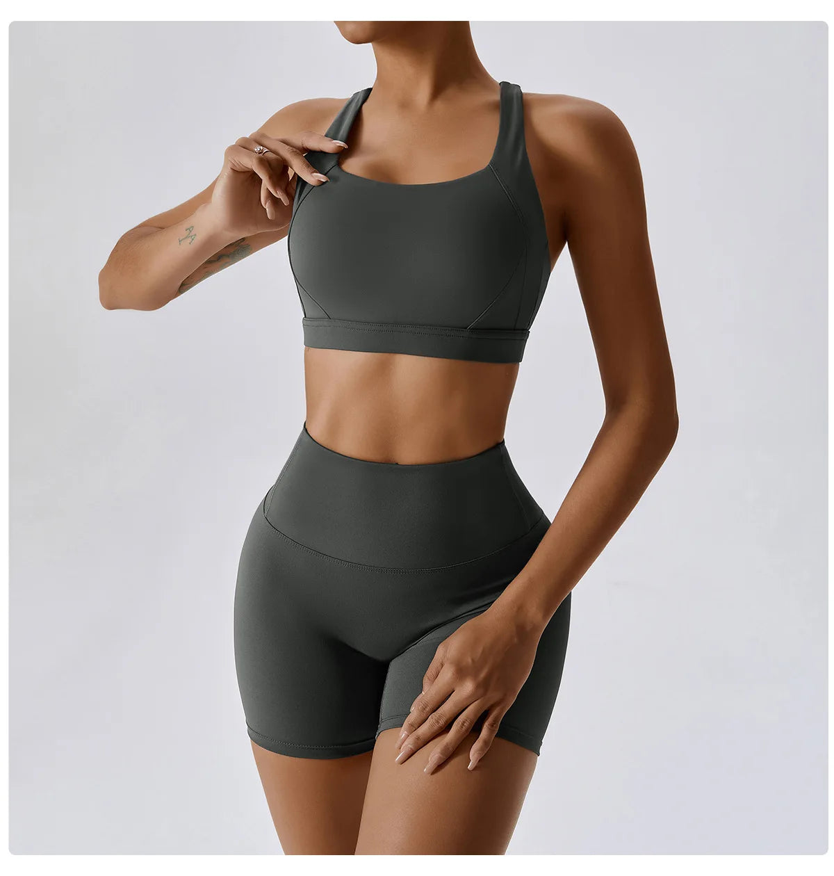 2/3PCS Yoga Set Gym Clothes Sportswear Yoga Suits For Women Tracksuit Fitness Set Tracksuits Sports Bra Gym Leggings Yoga Top