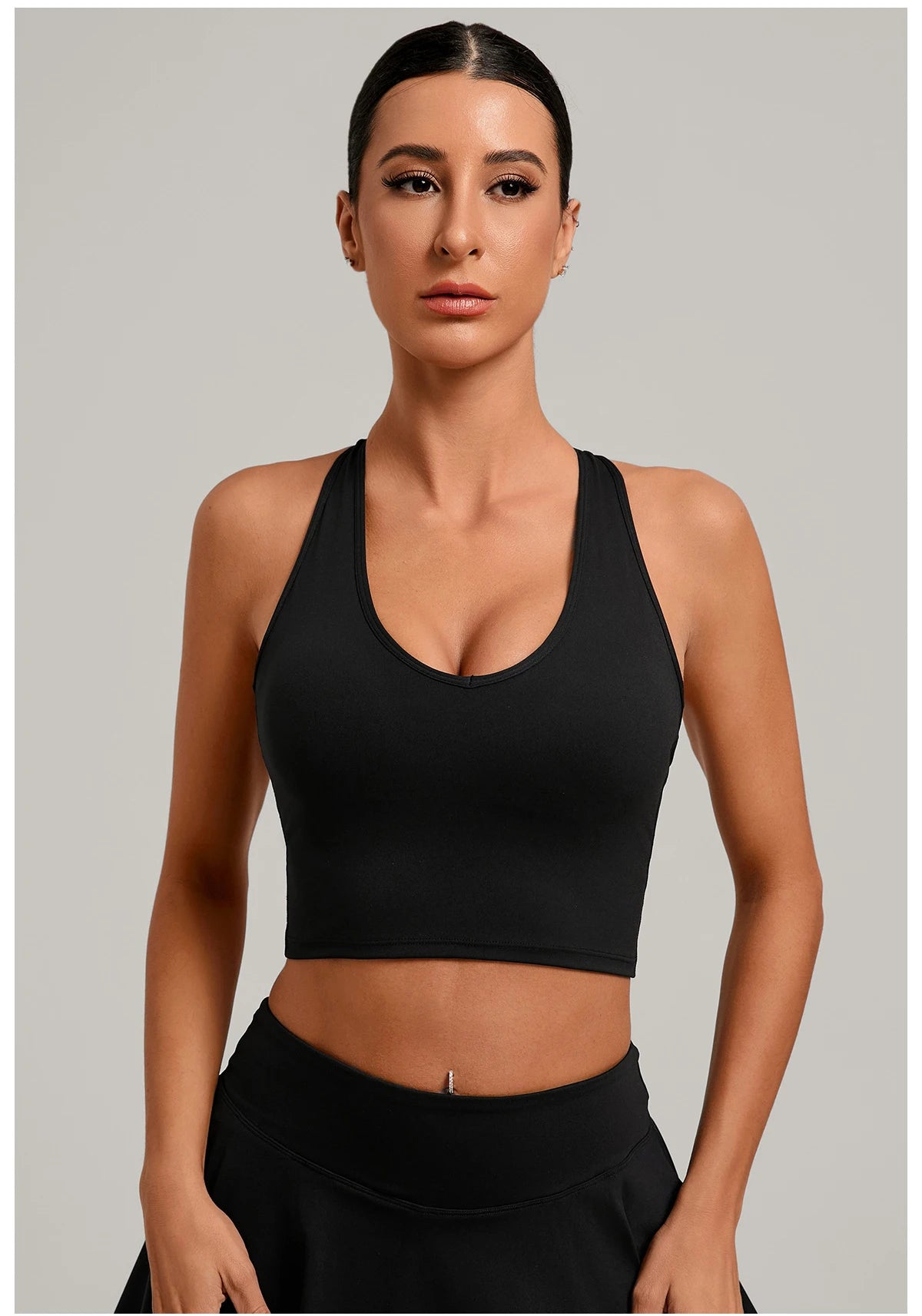 Sexy Sports Bra Anti-Sweat Fitness Top Women High Strength Yoga Bra Shockproof Crop Top Push Up Sport Underwear Gym Workout Top