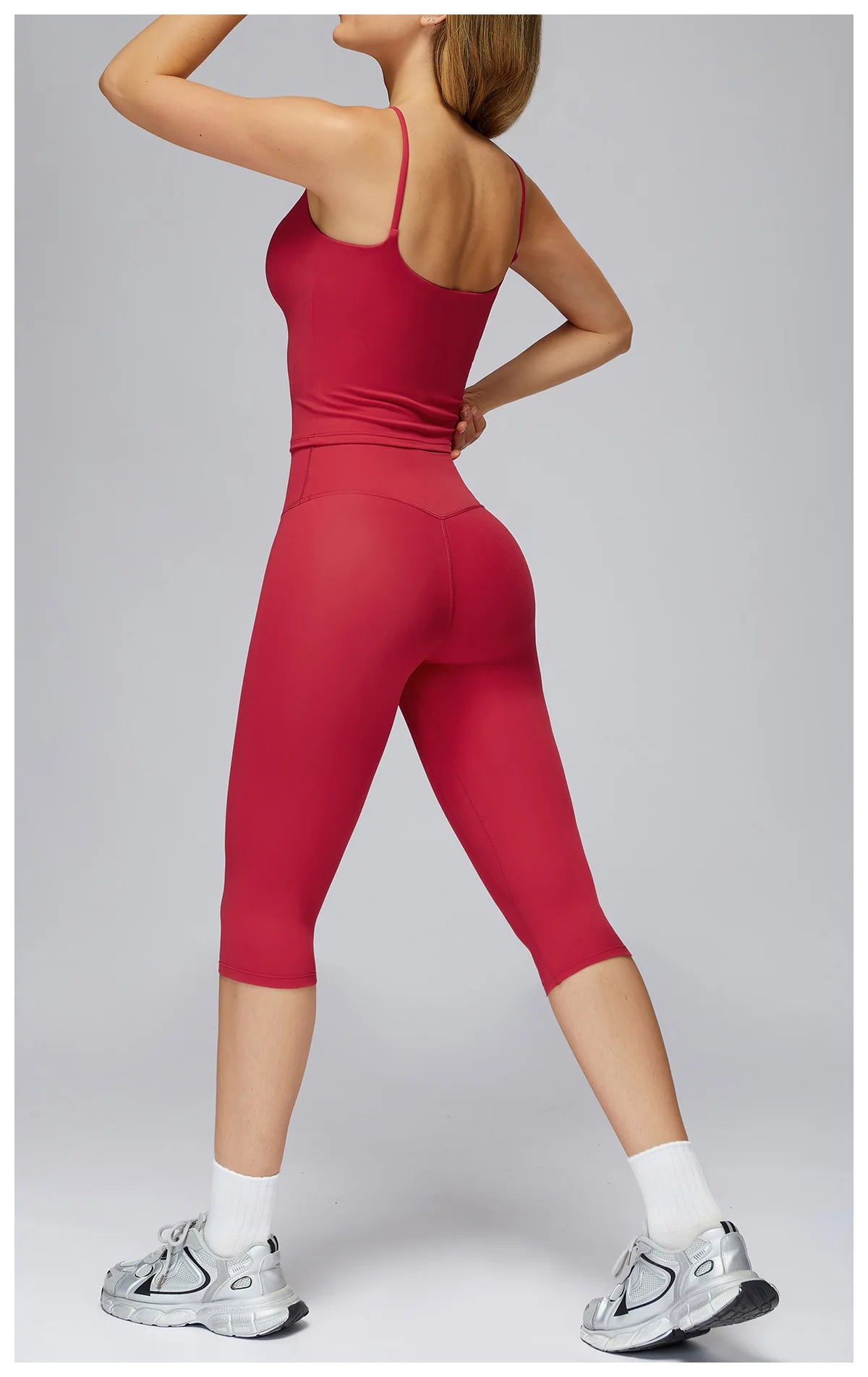 Yoga Set 2PCS Women Sportswear Workout Clothes Seamless Athletic Wear Gym Legging Fitness Bra Crop Top Long Sleeve Sports Suits