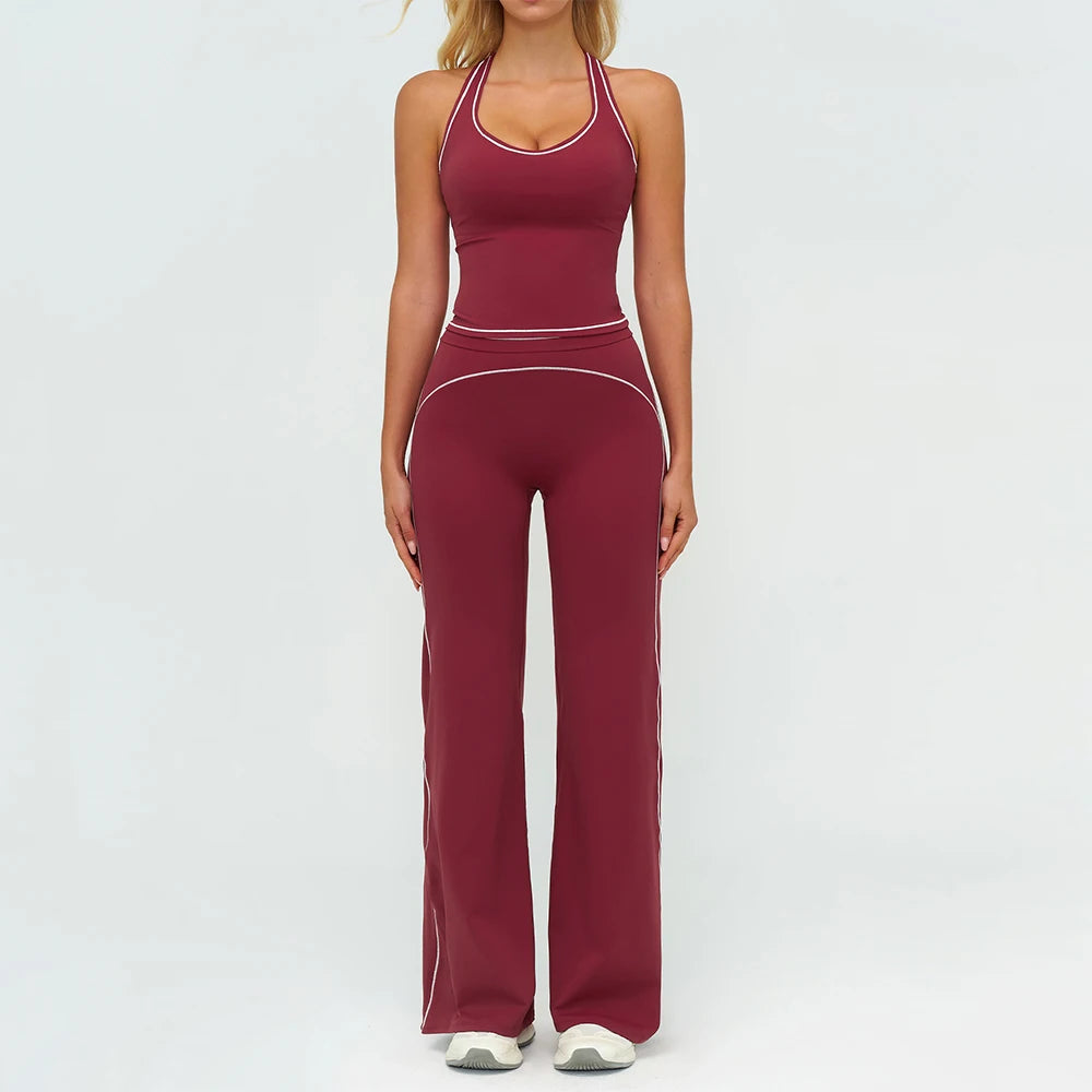 Women Tracksuit 2PCS Yoga Clothes Athletic Wear Fitness Set Gym Outfits Workout Sets Push Up Sports Bra Leggings Suit Sportswear