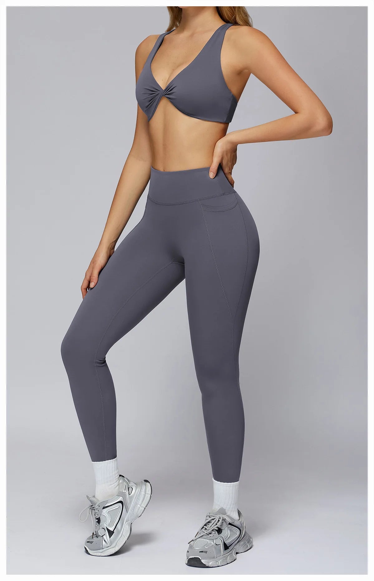 High Intensity Sports Underwear Women Shockproof Sagging Resistant Yoga Vest Fitness Bra Integrated Professional Running Gym Top