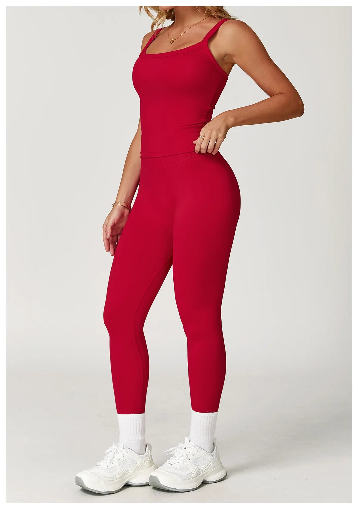 Women Tracksuit 2PCS Seamless Fitness Suit Yoga Sets Sportswear Workout Sports Bra High Waist Leggings Gym Clothing Sports Suits