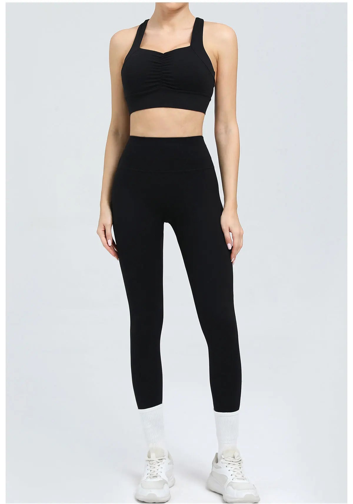 Women's Tracksuit Fitness Suit Yoga Sets Sportswear Workout Outfits Sports Bra High Waist Leggings Gym Clothing Sports Suits
