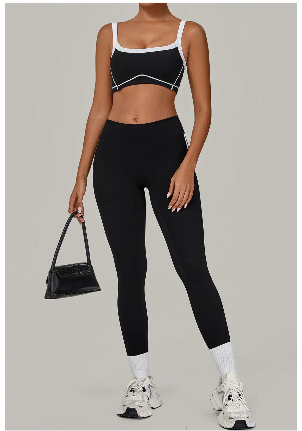 2PCS Yoga Suit Women Tracksuit Sports Bra High Waist Leggings Sports Outfit Gym Set Fitness Workout Clothes Running Sportswear