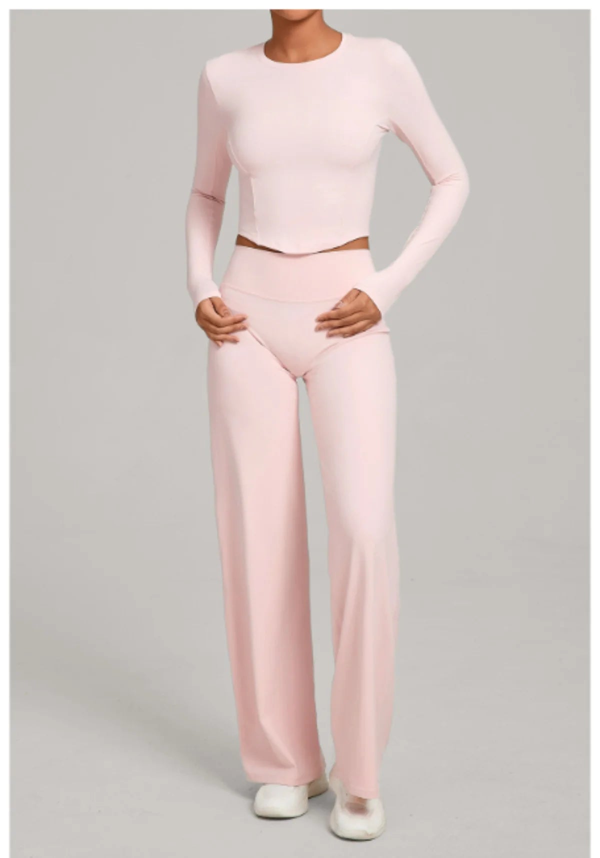Gym Outfits 2PCS Yoga Suit Sports Set Women Sportswear Quick-Drying Women Tracksuit Running Workout Long Sleeve Yoga Clothing