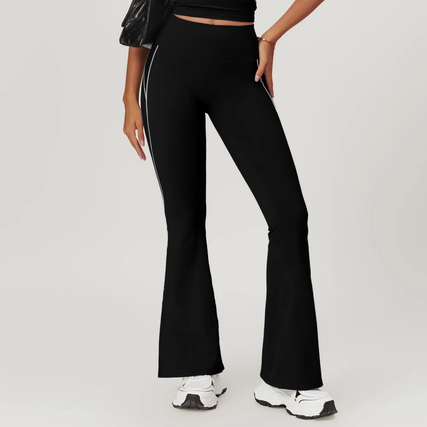Yoga Flare Leggings Women Bell-bottoms Fitness Push Up High Waiste Wide Leg Workout Pants Gym Elastic Tights Exercise Sport Pant