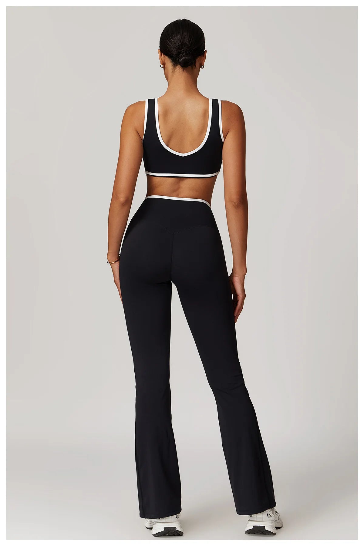 Bell-bottoms Female Leggings Tights High Waist Sexy V-shaped Waist Fitness Pants Women Gym Workout Leggings Running Yoga Legging