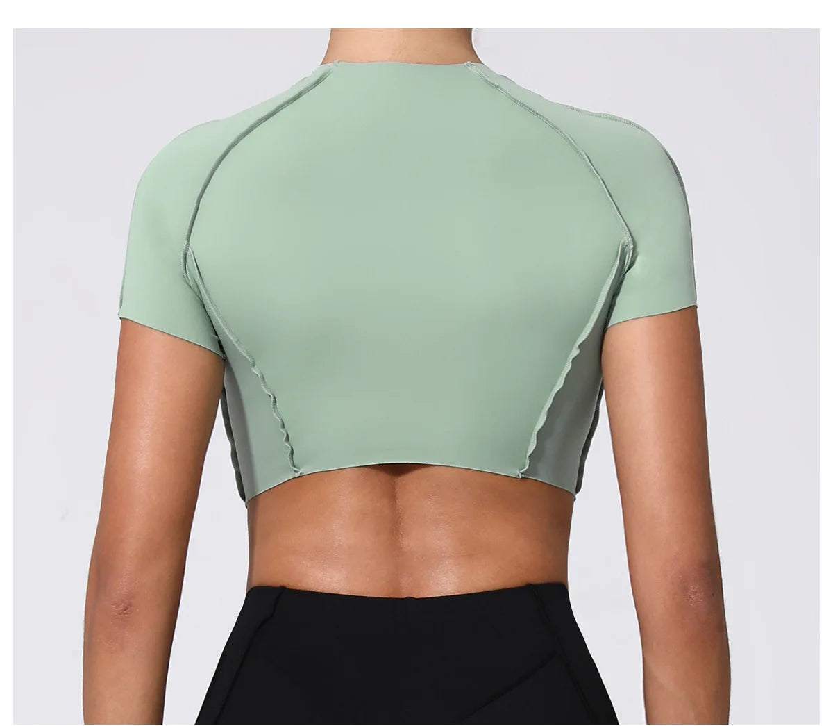 Women Yoga Top Line Sport T Shirts Fitness Clothes Short Sleeve Push Up Yoga Shirt Gym Top Running Active Wear Workout Sport Top