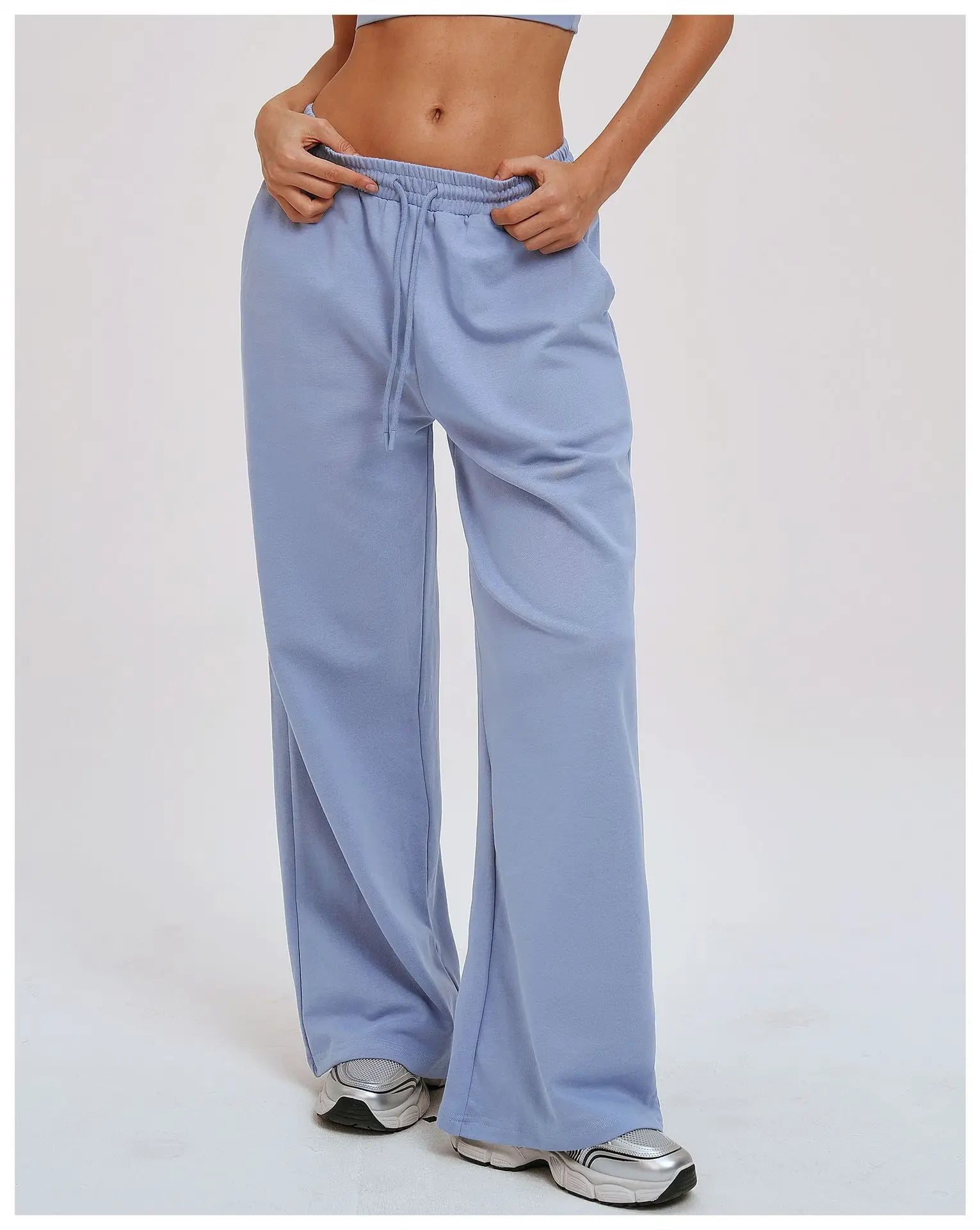 Yoga Pants Women's Gym Workout Pants Loose Wide Leg Casual Straight Leg Pants Outdoor Cycling And Running Sports Pants