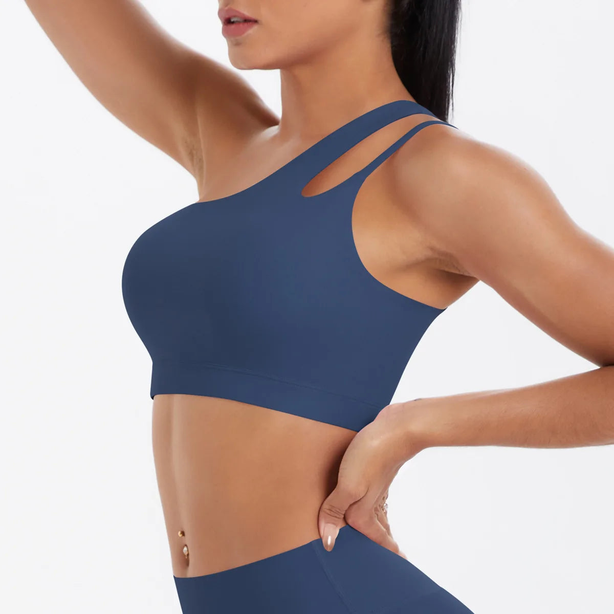Sports Bra Women Push Up Fitness Bras One Shoulder Underwear Shockproof Yoga Bra Workout Bra Yoga Running Bra Sexy Vest