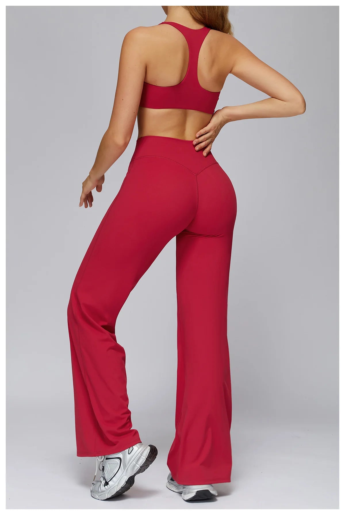 Yoga Set 2PCS Women Sportswear Workout Clothes Seamless Athletic Wear Gym Legging Fitness Bra Crop Top Long Sleeve Sports Suits