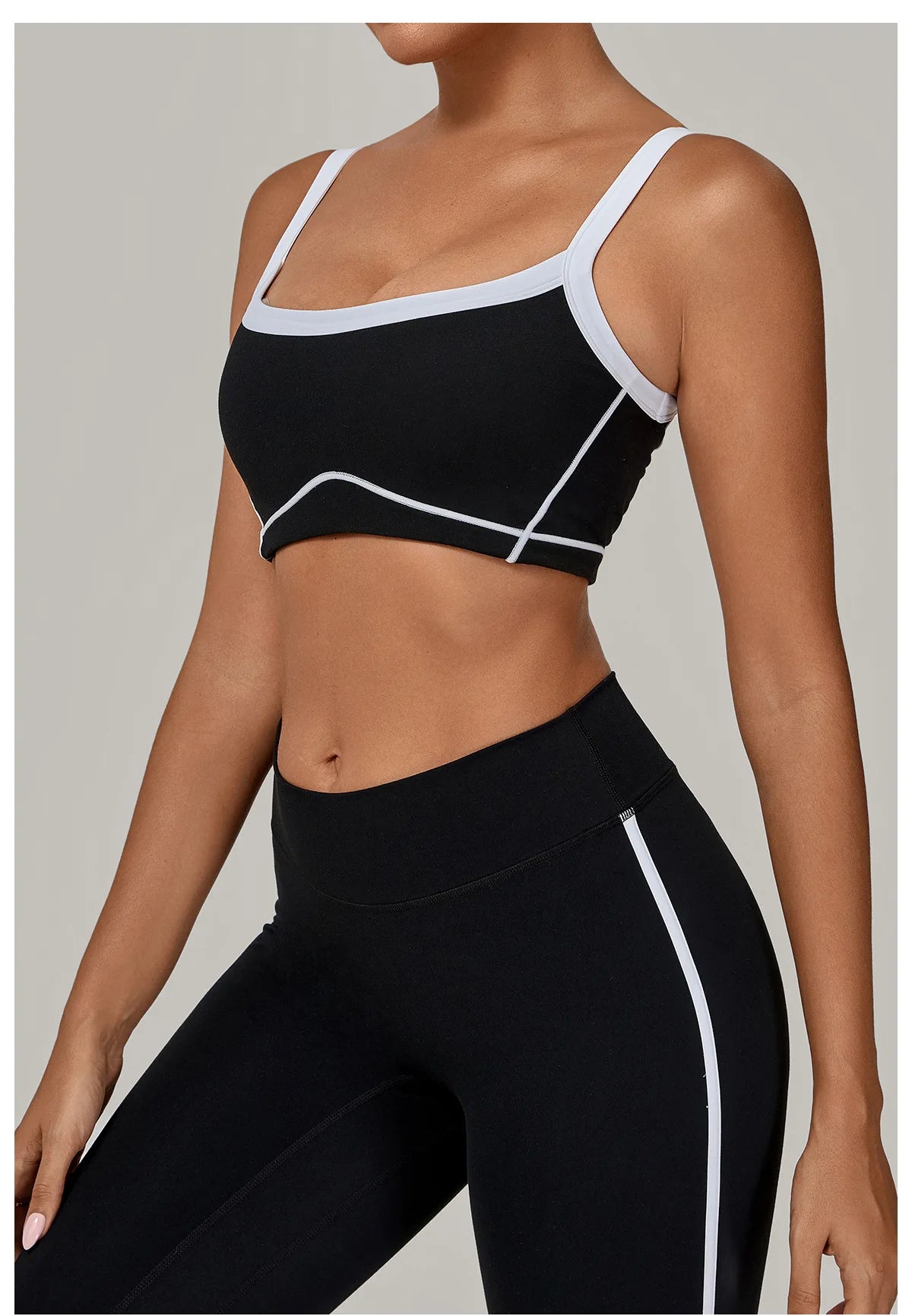Patchwork Sports Bra Anti-Sweat Fitness Top Women Yoga Bra Shockproof Crop Top Push Up Sport Bra High Strength Gym Workout Top