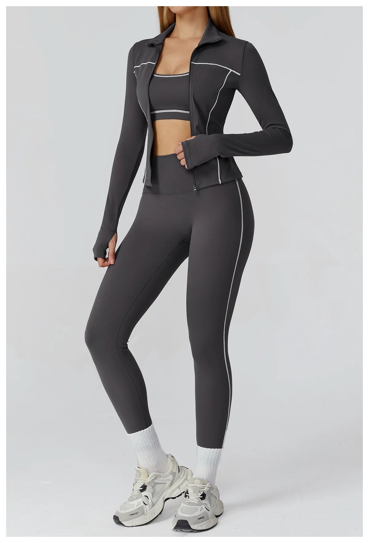 Yoga Clothes Women Sport Jacket Running Long Sleeve Shirt Sports Jackets Top Workout Coat Gym Training Clothing Workout Yoga Top