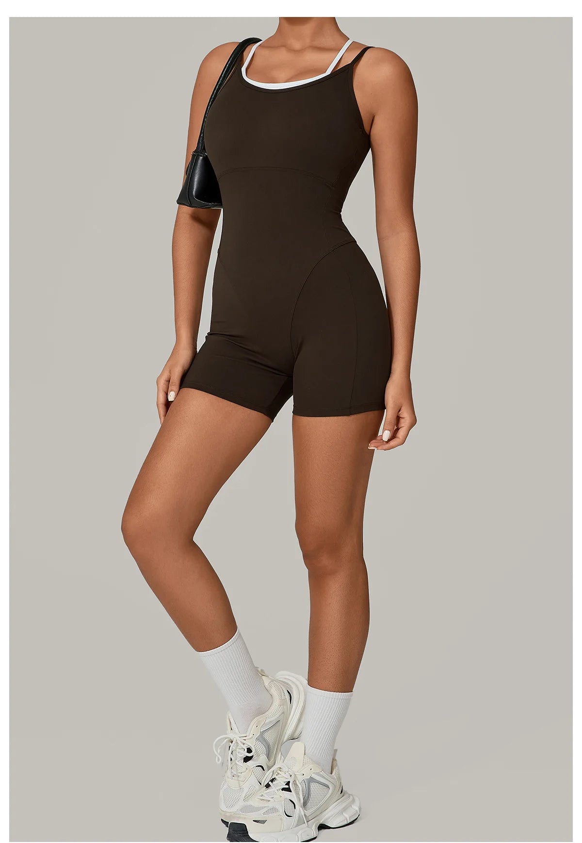 Short Sports Jumpsuit Sleeveless Gym Set Women Tracksuit Yoga Clothes Rompers Workout One-piece Suit Female Outdoor Bodysuits