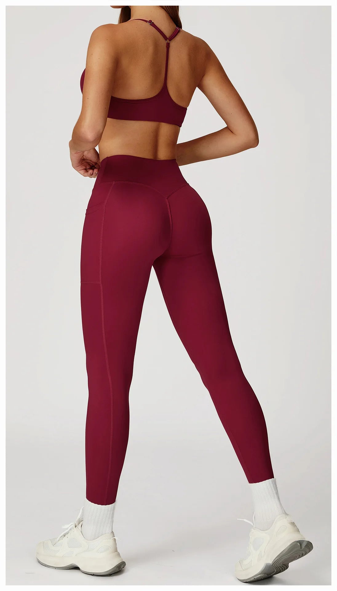 Women Tracksuit Yoga Set 2PCS Gym Workout Clothes for Female Push Up Bra High Waist Leggings Sexy Fitness Sportswear Sports Suit