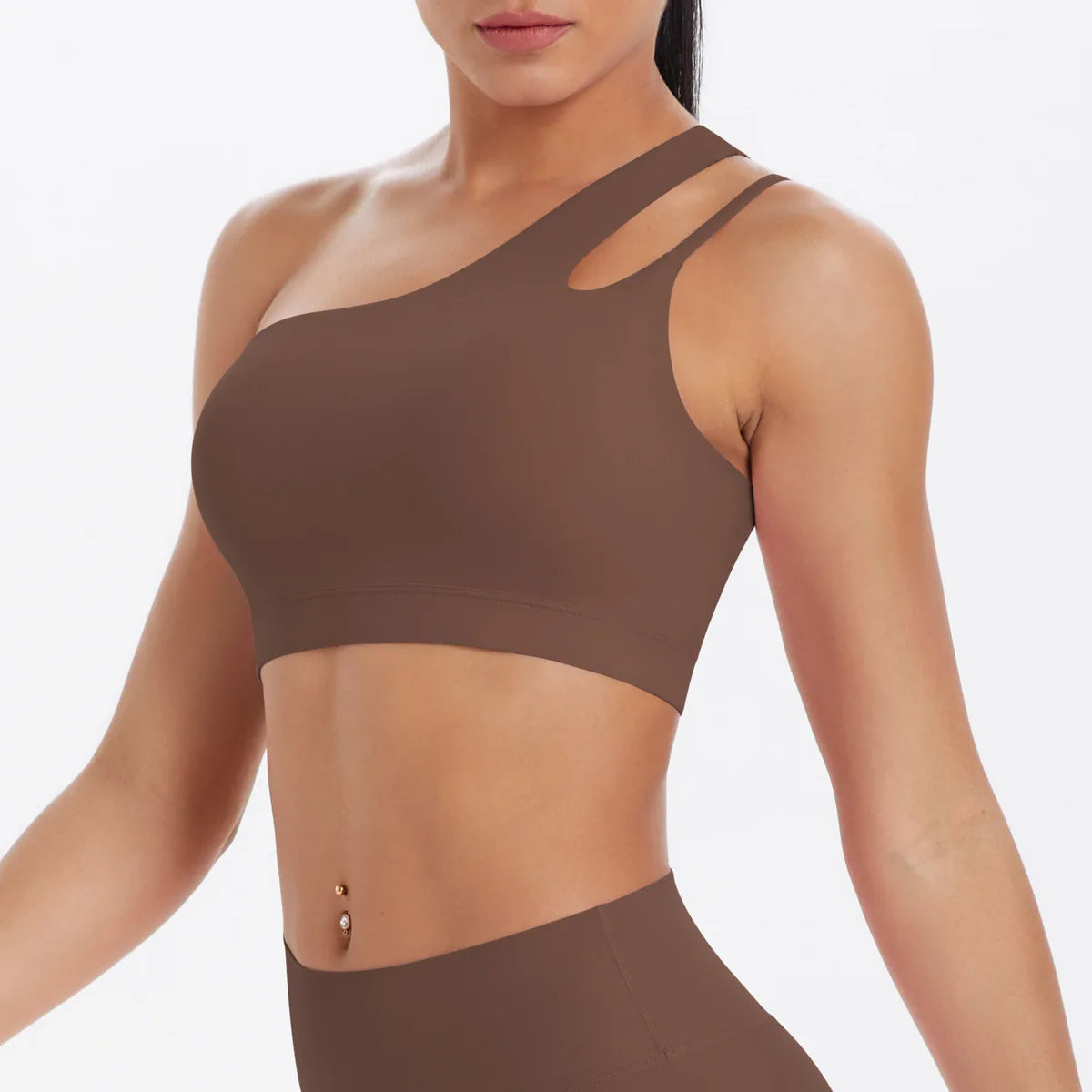 Sports Bra Women Push Up Fitness Bras One Shoulder Underwear Shockproof Yoga Bra Workout Bra Yoga Running Bra Sexy Vest