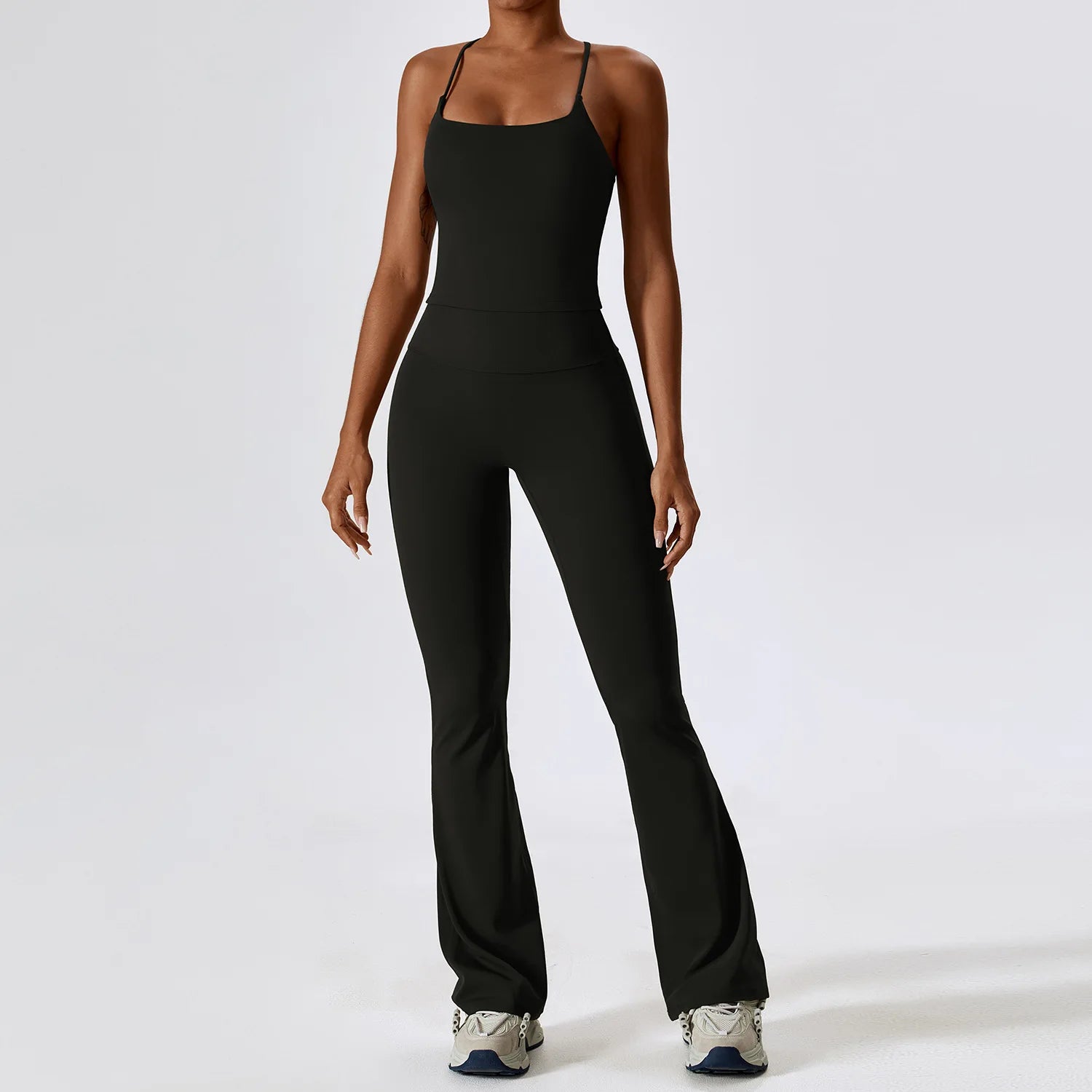 Women Yoga Set 2PCS Sportswear Push Up Workout Clothes Athletic Wear Gym Legging Fitness Bra Crop Top Long Sleeve Sports Suits