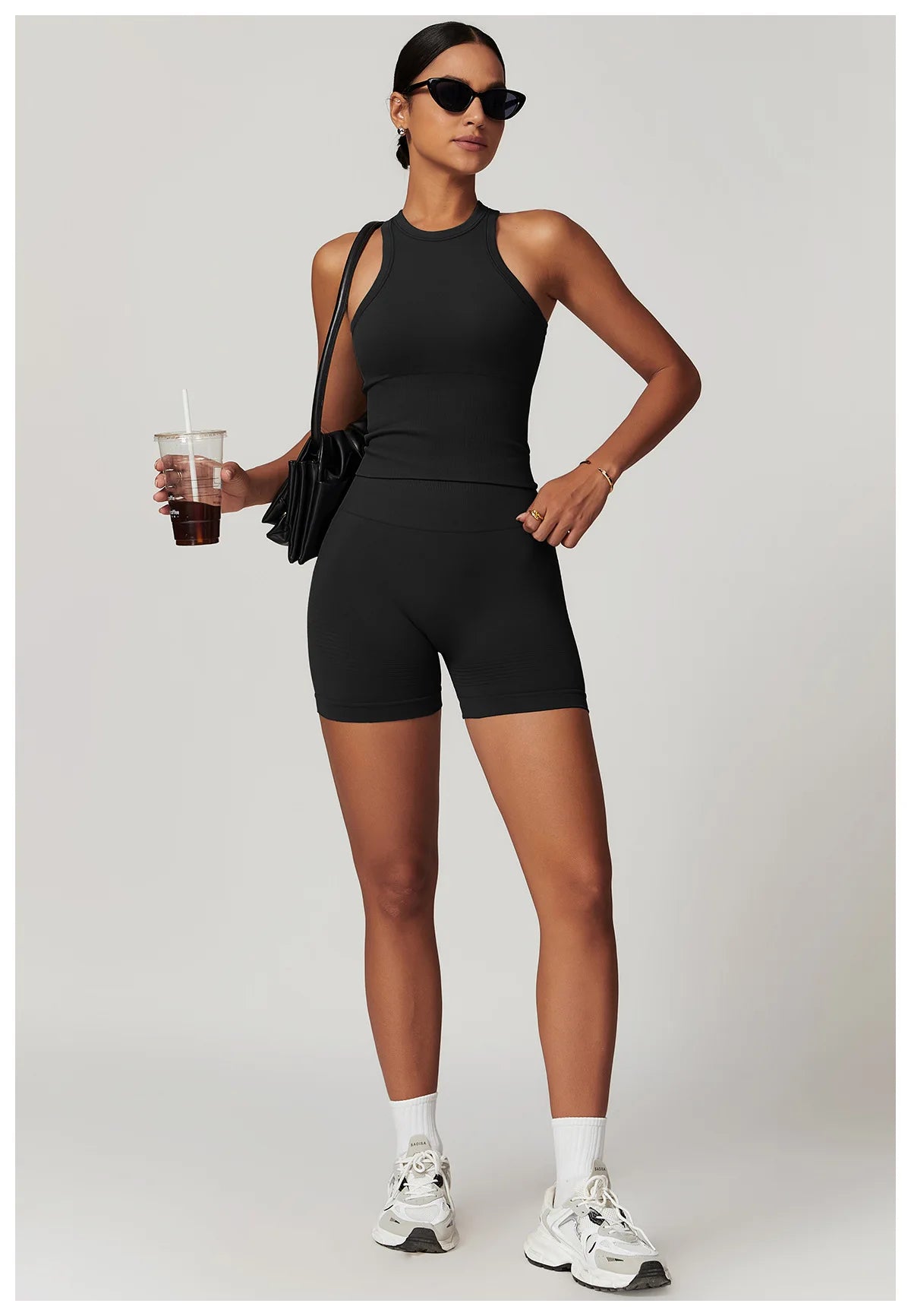 Seamless Women Yoga Shorts High Waist Workout Shorts Fitness Yoga Lift Butt Fitness Ladies Yoga Tights Gym Running Short Pants