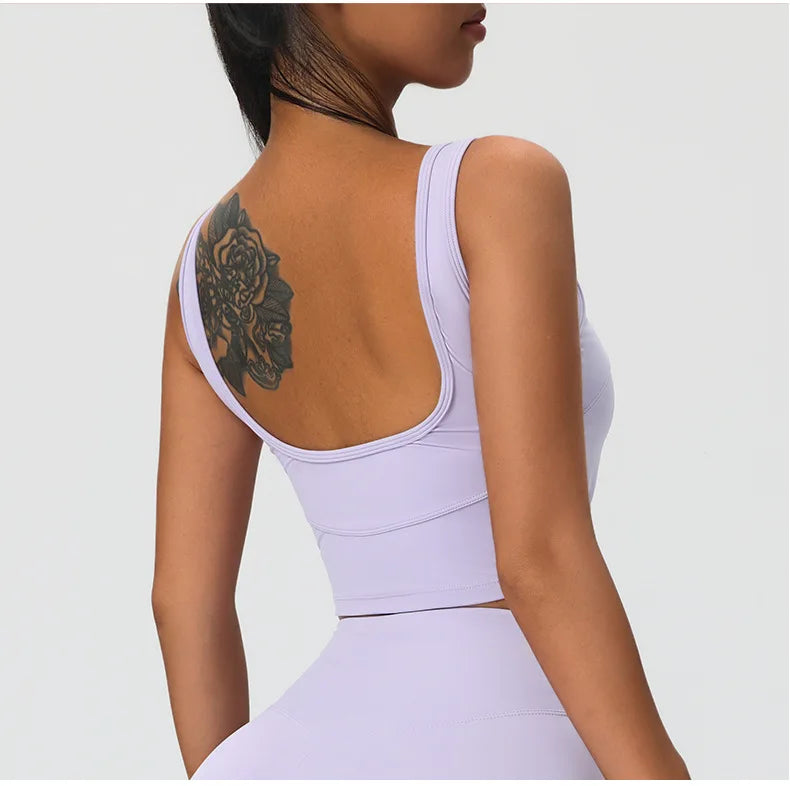 Women Backless Sports Bra Sexy Top Women Push Up Sport Bra Yoga Gym Crop Top Brassiere Fitness Top Sport Bra Breathable Bras