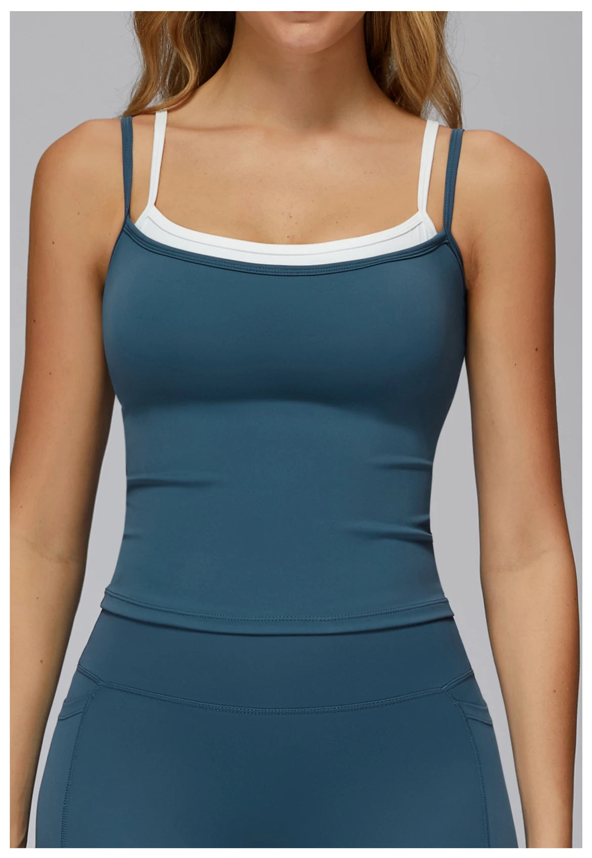Sports Bra Women Underwear Shock-absorbing Gathering Double Breast Strap Yoga Vest Quick Drying Anti Sagging Shaping Fitness Bra