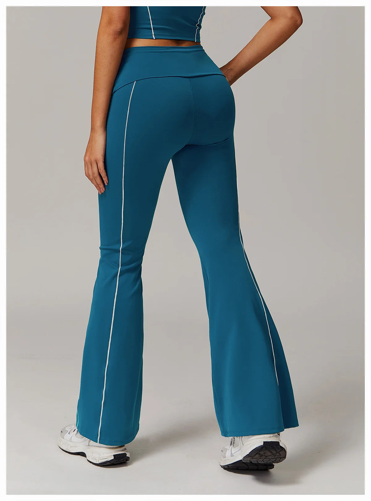 Fitness Bell-bottoms Women Sport Leggings High Waist Wide Leg Pants Yoga Leggings Gym Quick Dry Push Up Slim Pants Female Tights